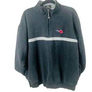 Vintage /Men's/ Charlette's NBA/ Antigua /Quarter Zip /Charcole Grey Size XL